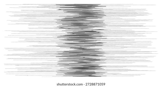 Un fondo abstracto monocromo compuesto de líneas densas y Horizontales que varían en grosor y densidad, creando un efecto visual texturizado.