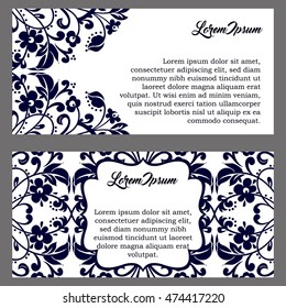 Monochrome abstract background for design your text. Card design template. Can be used for invitation, menu, ottoman, card design, for pillow design, banners, signs and others.