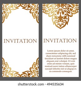 Monochrome abstract background for design your text. Card design template. Can be used for invitation, menu, ottoman, card design, for pillow design, banners, signs and others.