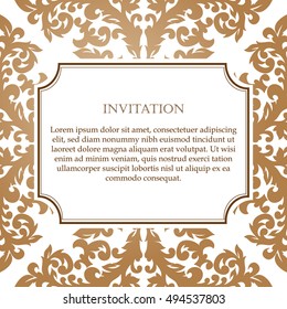 Monochrome abstract background for design your text. Card design template. Can be used for invitation, menu, ottoman, card design, for pillow design, banners, signs and others.