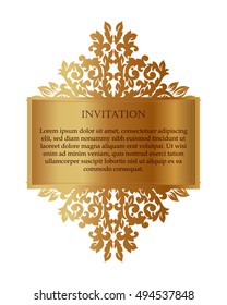 Monochrome abstract background for design your text. Card design template. Can be used for invitation, menu, ottoman, card design, for pillow design, banners, signs and others.