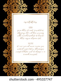 Monochrome abstract background for design your text. Card design template. Can be used for invitation, menu, ottoman, card design, for pillow design, banners, signs and others.