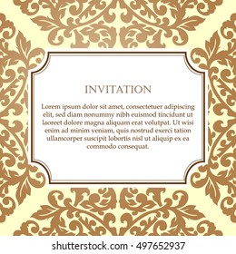 Monochrome abstract background for design your text. Card design template. Can be used for invitation, menu, ottoman, card design, for pillow design, banners, signs and others.
