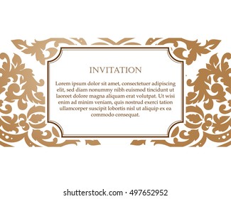 Monochrome abstract background for design your text. Card design template. Can be used for invitation, menu, ottoman, card design, for pillow design, banners, signs and others.