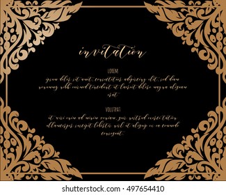 Monochrome abstract background for design your text. Card design template. Can be used for invitation, menu, ottoman, card design, for pillow design, banners, signs and others.