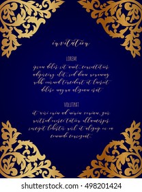 Monochrome abstract background for design your text. Card design template. Can be used for invitation, menu, ottoman, card design, for pillow design, banners, signs and others.
