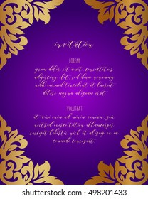 Monochrome abstract background for design your text. Card design template. Can be used for invitation, menu, ottoman, card design, for pillow design, banners, signs and others.