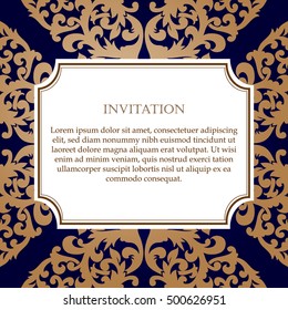Monochrome abstract background for design your text. Card design template. Can be used for invitation, menu, ottoman, card design, for pillow design, banners, signs and others.