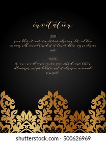 Monochrome abstract background for design your text. Card design template. Can be used for invitation, menu, ottoman, card design, for pillow design, banners, signs and others.