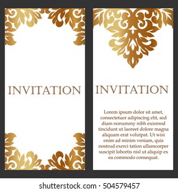 Monochrome abstract background for design your text. Card design template. Can be used for invitation, menu, ottoman, card design, for pillow design, banners, signs and others.
