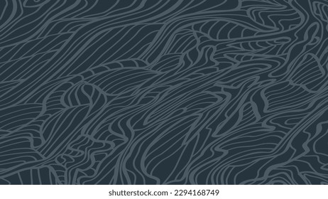 Monochrome abstract background with fine lines. Hand drawn vector illustration. Flat color design, easy to recolor.