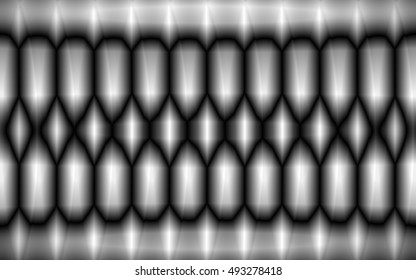 Monochrome abstract background with geometric shapes. The series of three-dimensional figures.