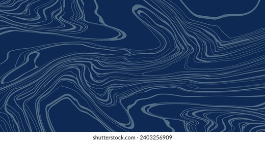 Monochrome abstract background with marbling - hand drawn vector illustration.