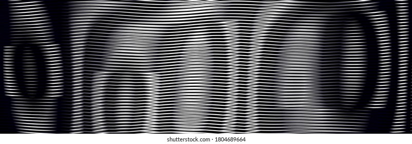 Monochrome abstract background with moire effect of lines. Can be used as design of books, websites, accessories for phones and tablet.Background for title, image for blog. Vector illustration.