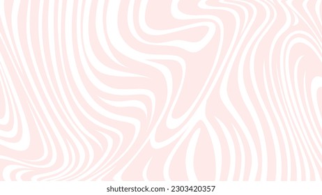 Monochrome abstract background with wavy lines. Hand drawn vector illustration. Flat color design, easy to recolor.