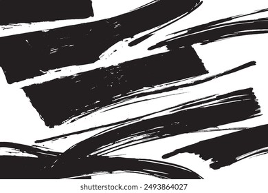 Monochrome Abstract Brush stroke Rectangle Background      