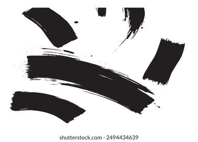 Monochrome Abstract Brush stroke Rectangle Background      