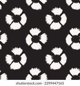 Monochrome Abstract Brush strokes pattern design for fashion textiles, graphics and crafts