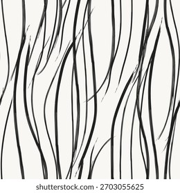 Monochrome Abstract Brush strokes pattern design for fashion textiles, graphics and crafts