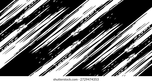 Patrón de rayas diagonales Abstractas monocromáticas para diseño moderno y fondo visual dinámico
