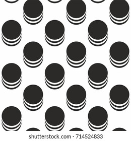 monochrome abstract dotted pattern halftone background vector