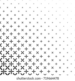 Monochrome abstract ellipse pattern background - black and white geometric halftone vector graphic design