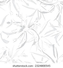 Resumen monocromo Diseño de patrones sin soldadura floral para textiles de moda, gráficos, fondos y artesanías