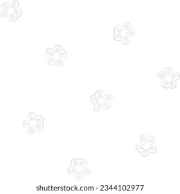 Einfarbiges, abstraktes, florales Muster für Modetextilien, Grafiken, Hintergründe und Handwerke