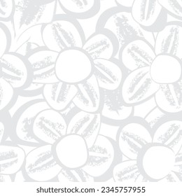 Einfarbiges, abstraktes, florales Muster für Modetextilien, Grafiken, Hintergründe und Handwerke