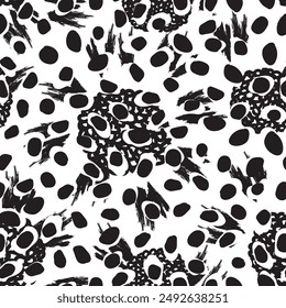 Diseño sin costura floral Abstractas monocromo del modelo para los textiles de la moda, los gráficos, los fondos y las artesanías