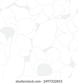 Diseño inconsútil floral Abstractas monocromo del modelo para los textiles de la moda, los gráficos, los fondos y las artes