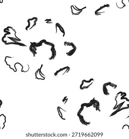 Diseño inconsútil floral Abstractas monocromo del modelo para los textiles de la moda, los gráficos, los fondos y las artes