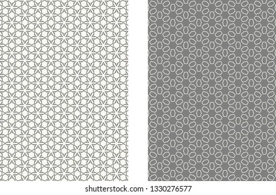 Monochrome abstract geometric line pattern, size A4. Trendy linear background collection. Cover header design for wallpaper, flyer, book, brochure, business card. Black and white graphic illustration
