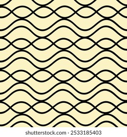 Monochrome abstract geometric shapes wavy pattern