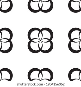 Monochrome abstract geometric texture. Stylish design in fashion style