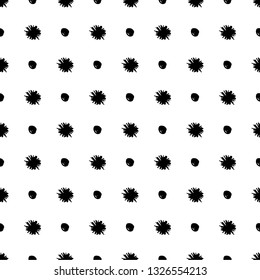 monochrome abstract geometrical background, vector black and white seamless pattern, hand drawn elements