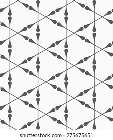 Monochrome abstract geometrical pattern. Modern gray seamless background. Flat simple design.Gray clubs forming triangles.