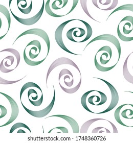 Monochrome abstract geometrical pattern. Stylish seashell nautilus textured geometric background.  Simple pattern with geometric spirals.