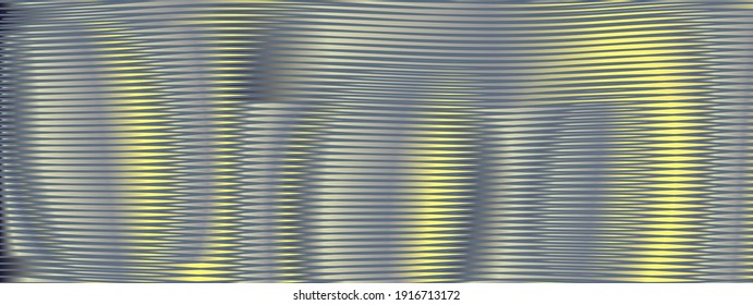 Einfarbiges abstraktes Gitter, grauer Hintergrund mit glatten Linien, die sich harmonisch und feucht auswirken. Vektorgrafik