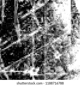 Monochrome abstract grunge background. Vector pattern black and white