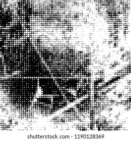 Monochrome abstract grunge background. Vector pattern black and white