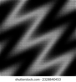 Monochrome abstract halftone dots gradient background. Vector illustration