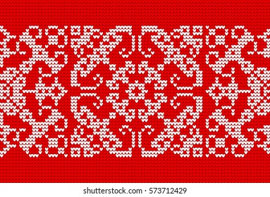 Monochrome Abstract Knitted Pattern. Handmade Ethnic Ornament for Jacquard, Textile Design, Background, Invitations, Wrapping, Wallpaper, interior.