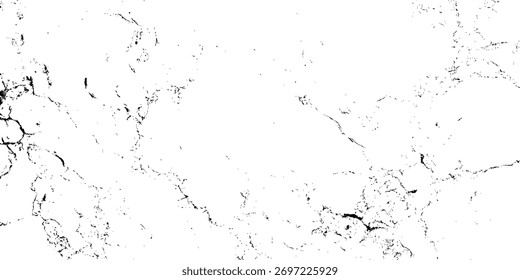 Textura de piedra de mármol abstracto monocromo con vetas negras naturales sobre fondo transparente.	