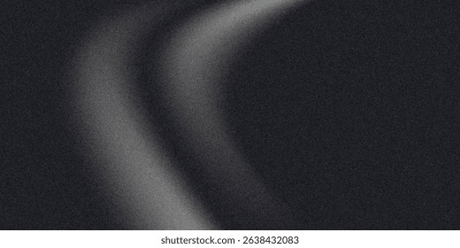 Monochrome abstract metallic dark background with noise. vector