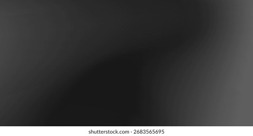 Monochrome abstract metallic dark simple design background with grainy noise modern