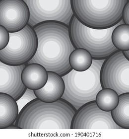 monochrome abstract ornament seamless pattern 