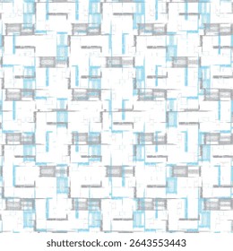 A monochrome abstract pattern with halftone grunge stripes and vertical lines. Ideal for covers, textiles, and digital backgrounds. Vector format.