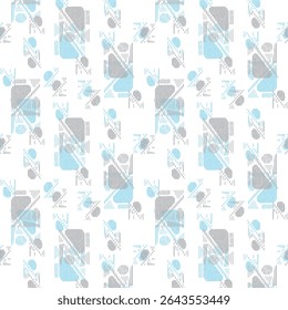 A monochrome abstract pattern with halftone grunge stripes and vertical lines. Ideal for covers, textiles, and digital backgrounds. Vector format.