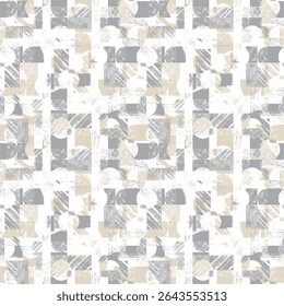 A monochrome abstract pattern with halftone grunge stripes and vertical lines. Ideal for covers, textiles, and digital backgrounds. Vector format.